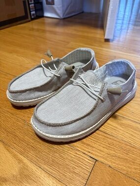 Hey Dude Slip-On Canvas Shoes in Light Beige